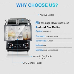 Navihua AC Conditioning Panel Climate Car Stereo Head Unit Multimedia <b>Player</b> for Range Rover Sport L494/Vogue L405 2014-2017 - Product Image 6