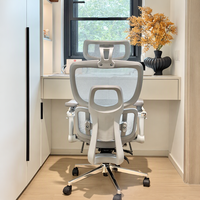 Chaise de bureau ergonomique de haute qualité avec appui-tête réglable, dossier haut, pivotante, chaise de direction entièrement en mesh, chaise de bureau informatique