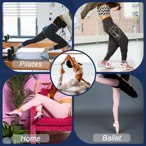 Chất Lượng Cao Biểu Tượng Tùy Chỉnh Grip Trampoline Vớ Pilates Không Trượt Vớ Yoga Crew Ruffle Phụ Nữ Vớ - Product Image 6
