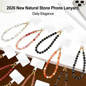 <span class=keywords><strong>Pendentif</strong></span> en perles de pierre naturelle avec motif abstrait couleur écaille de tortue <span class=keywords><strong>pour</strong></span> l'automne et l'hiver, chaîne de suspension polyvalente et <span class=keywords><strong>portable</strong></span> <span class=keywords><strong>pour</strong></span> téléphone <span class=keywords><strong>portable</strong></span> - Product Image 2