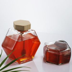 Vuông mật ong lọ thủy tinh 150m 380ml hình vuông thực phẩm container với vít cap đối với trứng cá muối kẹo lưu trữ - Product Image 4