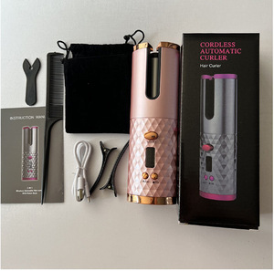Cadeau pour fille, fer à friser sans fil avec écran LED, mini fer à friser automatique à chargement USB pour des cheveux ondulés et à emporter partout - Product Image 2