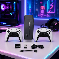 Console de jeu rétro M8 Pro 1080P 64 Go avec manettes sans fil 2.4G, stick de jeu Plug and Play