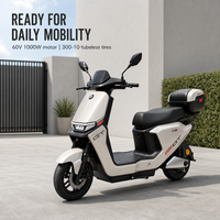 Trottinette électrique MTBGO 60V 1000W avec batterie au plomb, écran LCD, pneus tubeless – Vente en gros, OEM, ODM, directement de l'usine