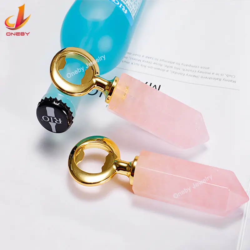 Manufacturer wholesale home Decoration wedding Gift agate Crystal gift Bottle Opener