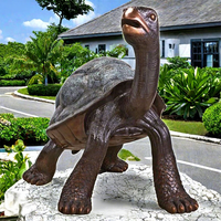 Statue de tortue géante en bronze coulé pour jardin, à vendre