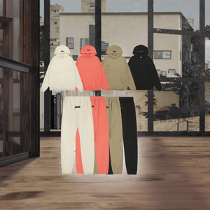 Ensemble de survêtement décontracté Alxin personnalisé brodé et imprimé en polyester/coton respirant, avec sweat à capuche oversize et pantalon de jogging pour homme - Product Image 3