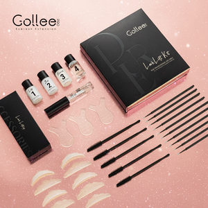 Kit de Loción de Queratina Gollee 2 en 1 para Uso en Casa y Salón - Tinte Semipermanente sin Olor para Lifting de Pestañas y Cejas, Libre de Bromato de Sodio - Product Image 1