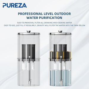 2.25 Gallon Grote Zwaartekracht Roestvrijstalen Aanrecht Waterfiltersysteem Met Berkey BB9-2 En PF-2 Filters Combo Packs Set 1 - Product Image 4