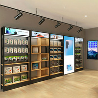 Idées de décoration de boutique mobile design Mingtang, présentoir de conception de décoration de panneau perforé en métal de magasin mobile pour décor de boutique mobile