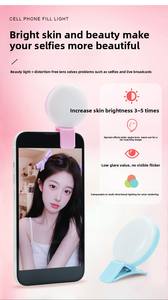 Lumière de remplissage LED rechargeable <span class=keywords><strong>pour</strong></span> téléphone, design à clip, <span class=keywords><strong>portable</strong></span> et pliable, mini lumière de remplissage <span class=keywords><strong>pour</strong></span> selfie, couleur réglable - Product Image 6