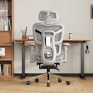 Nueva <span class=keywords><strong>Silla</strong></span> <span class=keywords><strong>de</strong></span> Oficina Ergonómica Económica con Respaldo Alto, <span class=keywords><strong>Silla</strong></span> Giratoria <span class=keywords><strong>de</strong></span> Malla para Oficina y Hogar, Sillas <span class=keywords><strong>de</strong></span> Oficina con Ruedas y Soporte Lumbar - Product Image 4