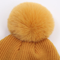 Chapeaux d'hiver multicolores pour l'extérieur, casquette mignonne, chapeau bob pour enfants, bébés, garçons et filles, adorable bonnet pour enfant avec pompon