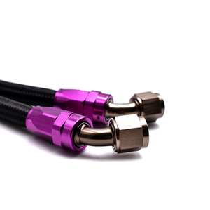 Logo tùy chỉnh nhôm 45 90 độ nữ tím Dash một phù hợp an6 6an #6 an8 8an #8 AN10 10an #10 swilve Hose kết thúc Bộ chuyển đổi - Product Image 4