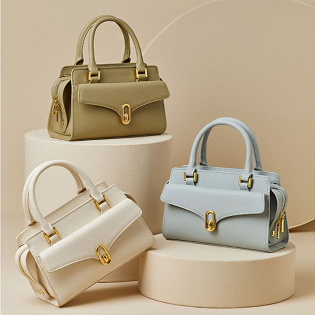 Latest Design Genuine Leather Leisure Classic Women's Handbag With Top Handle Custom Ladies Hand Bag