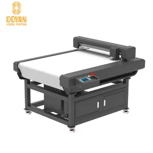 Doyan otomatik rulodan ruloya UV DTF platformu etiket Die CNC kesici ve Creaser kesici Plotter Flatbed kesme makinesi çizici