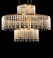 Vases à fleurs Meiya Crystal à une ou deux couches, articles décoratifs, lustres, accessoires en fer électroplaqué, forme circulaire pour banquets