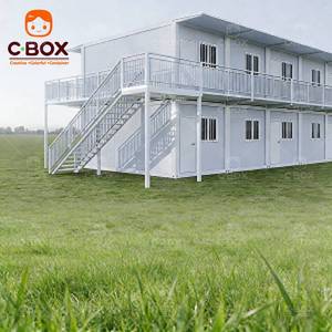 Cbox Wholesale – Bâtiment de bureau préfabriqué à 2 étages, dortoir modulaire pour travailleurs, camp minier, maison conteneur en kit pour logement - Product Image 1