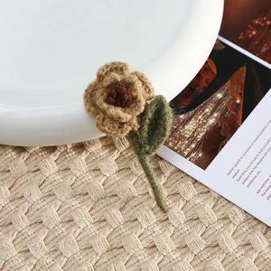 Handmade Crochet Peônia Adequado para Casa Decoração Hotel Decoração Casamento Fontes Holiday Presentes para Namoradas - Product Image 5