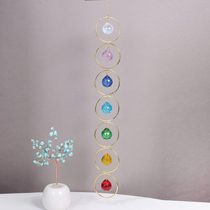 Ownswing คริสตัลบำบัดธรรมชาติคุณภาพสูงหินจักระทั้งเจ็ดเครื่องจับแสงแดดแขวนผนังกระดิ่งลม - Product Image 2