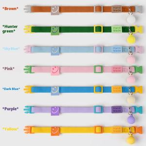 Collar ajustable de poliéster para mascotas, collar para perros pequeños, accesorios para gatos a rayas a la moda para las cuatro estaciones, suministros para mascotas al por mayor - Product Image 5