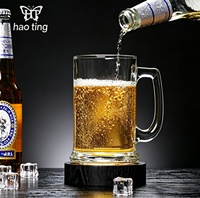 Chope à bière de 14 oz avec fond épais, logo personnalisé OEM, chope à bière pour bar, chope à bière pour fête