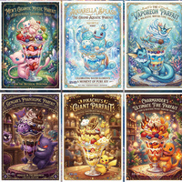 PY Tableau d'art et figurine Pokémon Anime, Décoration murale de collection, Œuvre d'art premium, Cadeau souvenir, Jeux de société personnalisés en gros