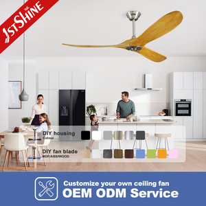 Ventilateur de <span class=keywords><strong>plafond</strong></span> 1stshine 60 pouces moderne en noyer foncé 6 vitesses télécommande 3 pales en <span class=keywords><strong>bois</strong></span> ventilateur de <span class=keywords><strong>plafond</strong></span> DC - Product Image 4