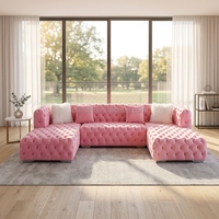 Canapé d'angle inclinable en L de luxe moderne de haute qualité, en tissu velours, avec fonction de relaxation électrique, capitonné, pour centres commerciaux, hôtels et usage domestique