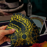 Cartes à jouer de tarot personnalisées de qualité supérieure Vernis brillant à bords estampés en or Impression HD vibrante Collection d'art exquise