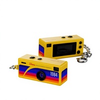 Kamera Mini Vintage VGA CMOS Portabel Digital Vlog Kamera Gantungan Kunci Kecil untuk Anak-anak Pelajar