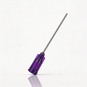 Aiguille en acier inoxydable à pointe arrondie de 1,5 pouce, calibre <span class=keywords><strong>21G</strong></span>, avec raccord Luer Lock en plastique pour <span class=keywords><strong>seringue</strong></span>, compatibilité universelle - Product Image 1