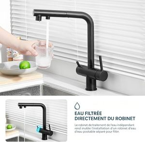 <span class=keywords><strong>Rubinetto</strong></span> da <span class=keywords><strong>Cucina</strong></span> a 3 Vie, 360° °   <span class=keywords><strong>Rubinetto</strong></span> Miscelatore Girevole, <span class=keywords><strong>Rubinetto</strong></span> da <span class=keywords><strong>Cucina</strong></span> con Beccuccio Flessibile, per Acqua Fredda e Calda con <span class=keywords><strong>Filtro</strong></span> - Product Image 3