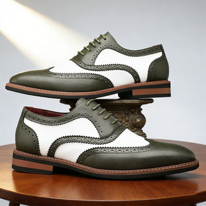 Zapatos Casuales de Hombre Estilo Británico Vintage 2026, Hechos a Mano, con Punta en Pico y Cordones, Calzado Masculino Versátil - Product Image 3