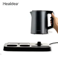 Heaidea прибор для отеля, новый дизайн 304, электрический чайник из нержавеющей стали с чайным подносом