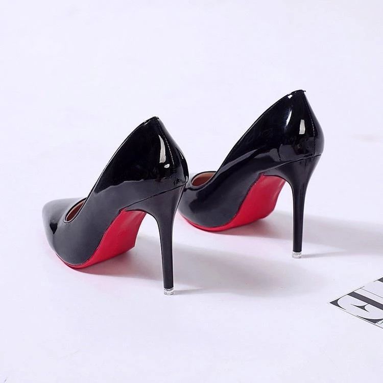 Escarpins de luxe à talons hauts de grande taille 10cm, chaussures