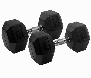 Onestarsports đào tạo quả tạ 2 3 5 10 20 <span class=keywords><strong>30</strong></span> 50 80 100 200 <span class=keywords><strong>lb</strong></span> đầy đủ trọng lượng thiết lập kim loại thép cao su hình lục giác quả tạ - Product Image 1