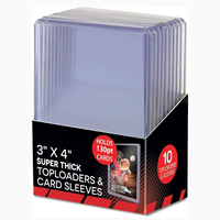 Porte-cartes PVC personnalisé 35PT, Top Loaders, pochettes pour cartes en plastique 3x4, ultra Pro Toploader pour cartes de sport, cartes à collectionner