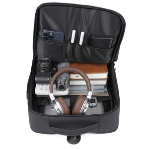 Mochila para Hombre de Negocios, Expandible, con Múltiples Compartimentos para Portátil, Bolsa de Viaje y Trabajo con Correa para Carro - Product Image 6