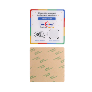 Autocollant adhésif en époxy RFID pour partage sur les réseaux sociaux, autocollant NFC 13,56 MHz, autocollant de révision avec code QR pour <span class=keywords><strong>Google</strong></span>, Facebook, TikTok - Product Image 4