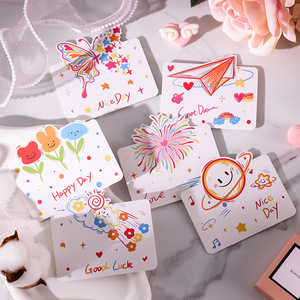 <span class=keywords><strong>Carte</strong></span> de vœux écologique à motif de <span class=keywords><strong>dessin</strong></span> au trait simple pour le Festival Qixi, la Saint-Valentin, la Fête des Mères, Noël, les anniversaires et les événements liés à la pâtisserie - Product Image 3