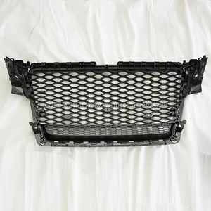 Custom PNB RS4 Car Grille Audi A4L S4 B8 08-12 | RS4 Style <b>Chrome</b> Black Lower Frame | High Quality ABS | 3-Month Warranty - Product Image 5