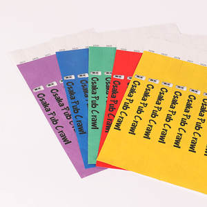 特卫强腕带定制纸质腕带红色蓝色紫色黄色彩色杜邦门票 - Product Image 5