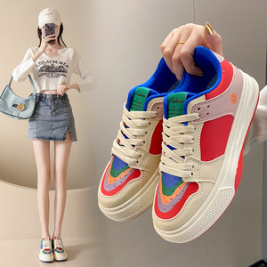 Scarpe da tavola Casual traspiranti da donna di 2025 estate alla moda nuovo colore bianco anatra mandarino abbinato Allie per tutte le stagioni per - Product Image 1