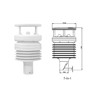 สถานีตรวจอากาศอัลตราโซนิก 5 in 1 รุ่น VWS005A ปรับแต่งได้ 0-70 ม./วินาที สำหรับสภาพแวดล้อม พร้อมเซ็นเซอร์วัดความชื้น อุณหภูมิ และลม RS485 รุ่น VWS005A Stro - Product Image 6