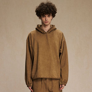 Unisex Acid Wash <b>Men's</b> <b>Hoodie</b> 450GSM French Terry Dirty Dyed Stir-Fried Color Custom Logo Oversized <b>Hoodie</b> for <b>Men</b> - Product Image 2