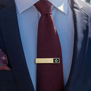 Clip de <span class=keywords><strong>cravate</strong></span> maçonnique en cuivre de 2 pouces, 8 mm * 50 mm, ton or, symbole maçonnique, barre de <span class=keywords><strong>cravate</strong></span> pour hommes - Product Image 2
