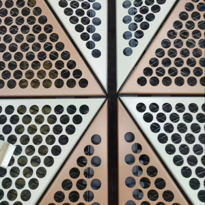 Panneau de façade extérieur en métal perforé décoratif en alliage d'aluminium moderne personnalisé, panneau découpé au laser - Product Image 1