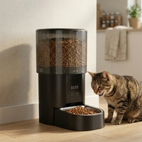 Distributeur de nourriture pour chat 4L avec enregistrement vocal, programmation des repas, contrôle par application, logo personnalisé, distributeur intelligent pour animaux de compagnie avec caméra