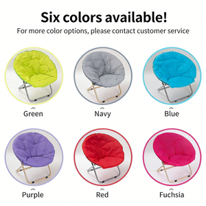 Nouveau fauteuil lune en tissu Oxford avec siège surdimensionné et <span class=keywords><strong>cadre</strong></span> robuste pour un camping de groupe et des rassemblements confortables - Product Image 5